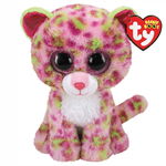 Jucarie de plus - Beanie Boos - Lainey Leopard, 15 cm