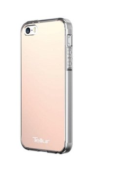 Tellur Protectie pentru spate Mirror Shield Pink pentru iPhone 5/5S/SE