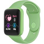 Ceas smartwatch L18, Bluetooth, Pedometru, Monitorizare Somn si Activitati, Notificari, Green, FitPro