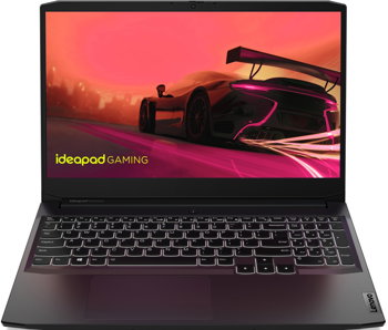 Laptop Lenovo Gaming 15.6'' IdeaPad 3 15ACH6, FHD IPS 120Hz, Procesor AMD Ryzen™ 5 5600H (16M Cache, up to 4.2 GHz), 8GB DDR4, 512GB SSD, GeForce RTX 3050 Ti 4GB, No OS, Shadow Black
