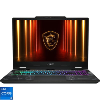 Laptop MSI Cyborg 15 B13WEKG-645XRO, Intel Core i5-13420H, 15.6 inch, RAM 16GB, SSD 512GB, nVidia GeForce RTX 5050 8GB, Free DOS, Translucent Black
