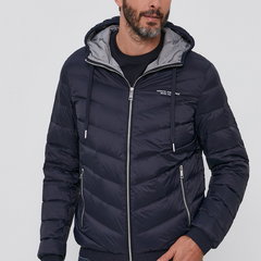 Armani Exchange geaca de puf barbati, culoarea gri, de iarna, Armani Exchange