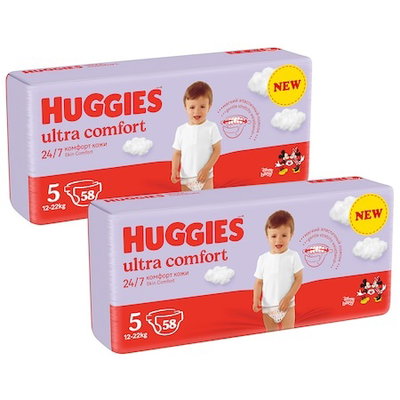 Scutece Huggies Little Movers 5, 11-25 kg, 116 buc
