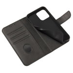 Husa Magnet Wallet Stand compatibila cu iPhone 15 Pro Max Black, OEM