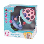 Bam-Bam Musical Rubber Crawling Ball jucărie cu activități cu melodie 6m+ 1 buc, Bam-Bam