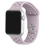 Curea iUni compatibila cu Apple Watch 1/2/3/4/5/6/7, 44mm, Silicon Sport, Soft Purple