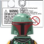 Breloc LEGO Star Wars KE188 Boba Fett breloc cu lanternă, LEGO