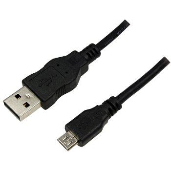 logilink Cablu USB LogiLink, USB 2.0, AM to Micro BM, 1.8 m, Negru, logilink