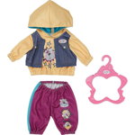 Outfit Papusa BABY Born Tinuta Hanorac 43cm Include Umeras Multicolor, Zapf Creation