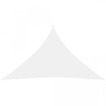 Parasolar, alb, 5x5x6 m, țesătură oxford, triunghiular
