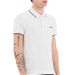 ZEGNA Logoed Cotton Polo Shirt WHT SLD