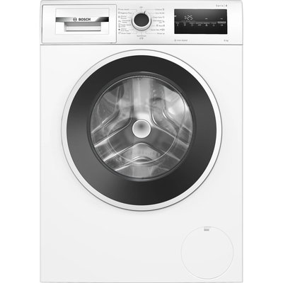 BOSCH Masina de spalat rufe Bosch WAN2826SBY, 8 Kg, 1400 RPM, Iron Assist, Hygiene Plus, EcoSilence Drive, Control electronic/touch, Speed Perfect, program Dark colors, Clasa A, 60 cm, Alb-Antracit, BOSCH