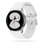 Curea silicon Tech-Protect Icon compatibila cu Samsung Galaxy Watch 4/5/5 Pro/6 40/42/44/45/46mm White, TECH-PROTECT