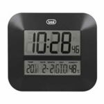 ceas de perete digital om 3520 d, 27cm, temperatura, calendar, negru, trevi, TREVI