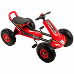 Kart, KidsCare, Driver, Cu pedale, Cu roti gonflabile, Cu scaun reglabil, 3-5 ani, Rosu, KidsCare