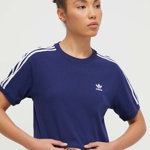 adidas Originals tricou femei, culoarea bleumarin IR8053, adidas Originals
