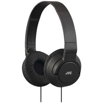 Casti audio cu banda JVC HA-S180-B tip DJ, Ultrausoare, Negru