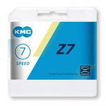 Lant KMC Z7 - 1/2 x 3/32 inch 7 Viteze Argintiu-Gri