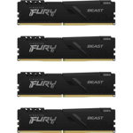 Memorie Kingston FURY Beast 64GB (4x16GB) DDR4 2666MHz CL16 Quad Channel Kit