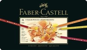 Creioane Colorate Polychromos in cutie metal 36 culori Faber - Castell