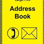 Large Print Address Book: Large Size with Large Clear Type and Bright Cover