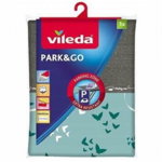 Husa din bumbac pentru masa de calcat Vileda Park&Go, 110-130 / 30-45 cm, Verde, Vileda