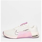 Nike, Pantofi sport de plasa pentru fitness Metcon 9, Lila/Alb murdar/Roz pal