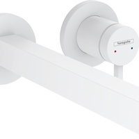 Baterie lavoar Hansgrohe Finoris cu pipa 228mm  montaj incastrat  necesita corp ingropat  alb mat, Hansgrohe