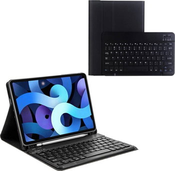 Husă pentru tabletă Strado Husă cu tastatură Bluetooth și suport pentru stylus pentru Apple iPad AIR 4/ Pro 11 2020 (negru) universal, Strado