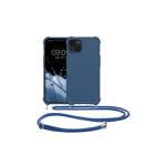 Husa Kwmobile pentru Apple iPhone 13, Silicon, Albastru, 55950.17