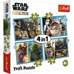 PUZZLE TREFL 4IN1 STAR WARS - MANDALORIANUL, TREFL 4in1