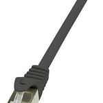 Cablu patchcord gembird, logilink, CAT6 F/UTP EconLine 3m negru, LogiLink