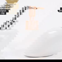 Dozator sapun lichid Metaform CLIZIA 103M70504, alb perlat, Metaform