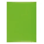 Mapa din carton plastifiat cu elastic, 300gsm, Office Products - verde, Office products