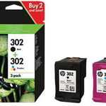 Pachet Cartuse cerneala HP 302 Ink Cartridge Combo 2-Pack X4D37AE