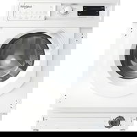 Whirlpool Masina de spalat rufe cu uscator incorporabila Whirlpool BI WDWG 751482 EU, 7 kg spalare, 5 kg uscare, 1400 RPM, Clasa D, 6th Sense, Alb, Whirlpool