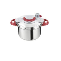 Oala sub presiune TEFAL Clipso Minut Perfect P4624833, 7.5l, 24.5cm, otel, argintiu