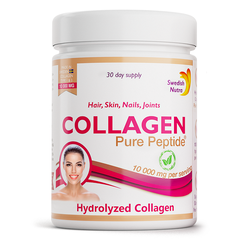 Colagen hidrolizat pulbere tip 1 si 3 Super Concentrat, 300 g, Swedish Nutra Colagen hidrolizat pulbere tip 1 si 3 Super Concentrat, 300 g, Swedish Nutra