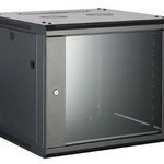 Rack de perete 4U, SOHO, 540x450mm, usa din sticla securizata, yala cu cheie, Safer SAF-WMQ5404