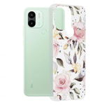 Husa Compatibila cu Xiaomi Redmi A1+ / A2+ Techsuit Marble Series Chloe White