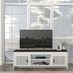Comoda TV, Tera Home, Done, 150x48.2x35 cm, PAL, Alb/Maro închis, Tera Home