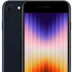 Telefon Mobil Apple iPhone SE (2022), Procesor Apple A15 Bionic Hexa-core, Retina IPS LCD Capacitive Touchscreen 4.7inch, 4GB RAM, 64GB Flash, Camera 12MP, Wi-Fi, iOS, 5G (Negru), Apple
