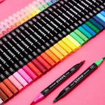 Marker 24 culori watercolor brush pen, 