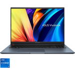 Laptop ASUS VivoBook Pro 16 K6602ZE cu procesor Intel®Core™ i7-12650H pana la 4.70 GHz, 16'', WUXGA, IPS, 16GB, 1 TB SSD, NVIDIA® GeForce® RTX™ 3050 Ti 4GB, No OS, Quiet Blue, ASUS