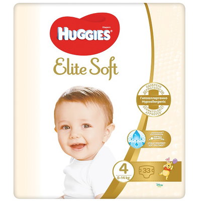 Scutece Extra Care, nr 4. 8-16 kg, 33 bucati, Huggies, HUGGIES