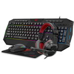 Gaming 4in1 GAMENOTE KB675CM căști + tastatură + mouse + mouse pad, Havit