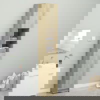 Dulap coloana baie, 32 x 25.5 x 190 cm, stejar sonoma