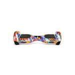 Hoverboard FREEWHEEL Complete Lite, 6.5 inch, viteza 12 km/h, motor 2 x 200W, graffiti mov + geanta transport