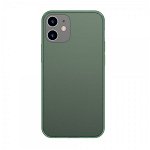 Husa Premium Baseus Cu Spate Sticla Matta Si Rama Din Silicon Pentru iPhone 12 / 12 Pro, Verde