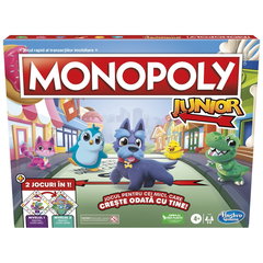 Joc de societate Hasbro Monopoly Epitrapezio Junior, set 2 jocuri